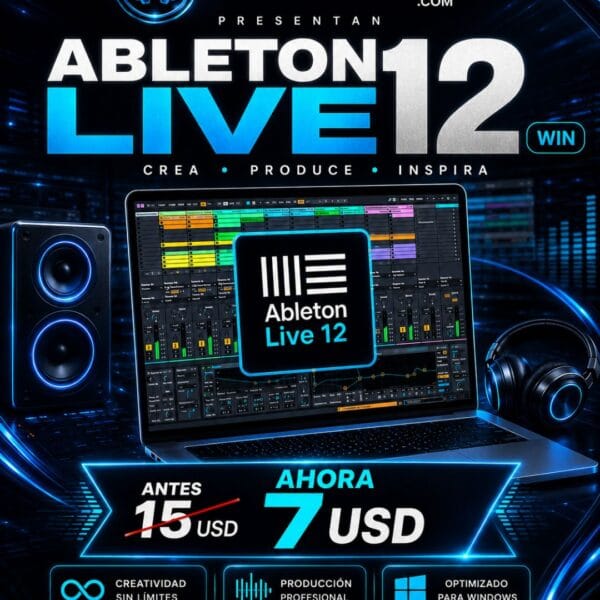 ABLETON LIVE 12 PARA WINDOWS – PRODUCCIÓN MUSICAL PROFESIONAL 2026