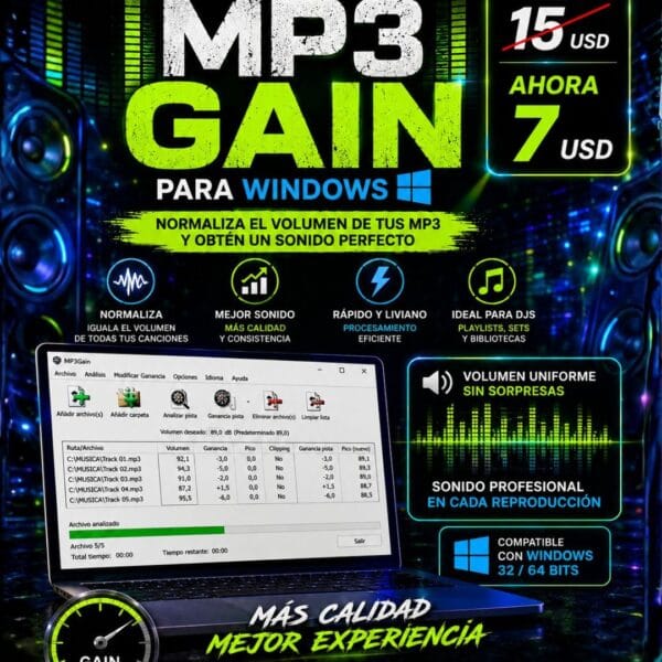 MP3 GAIN PARA WINDOWS – NORMALIZA EL VOLUMEN DE TUS MP3 2026