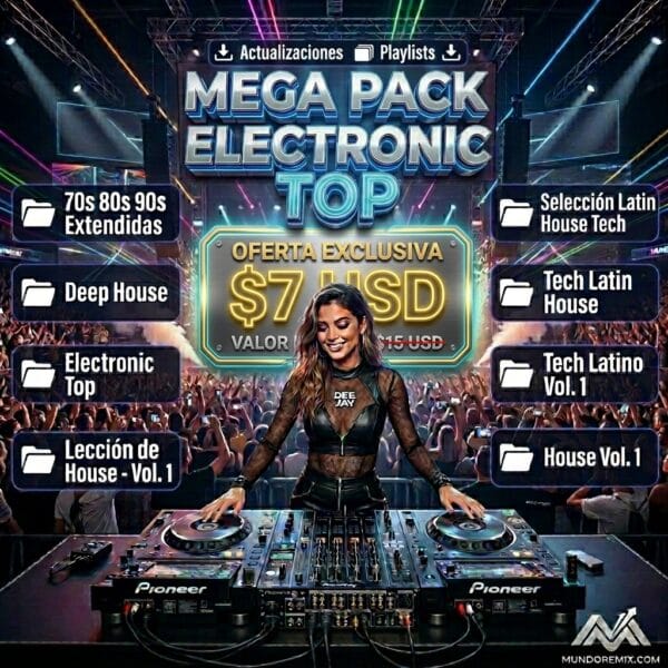 Mega Pack Electronic Top para DJs – Música House, Tech y Electrónica Profesional