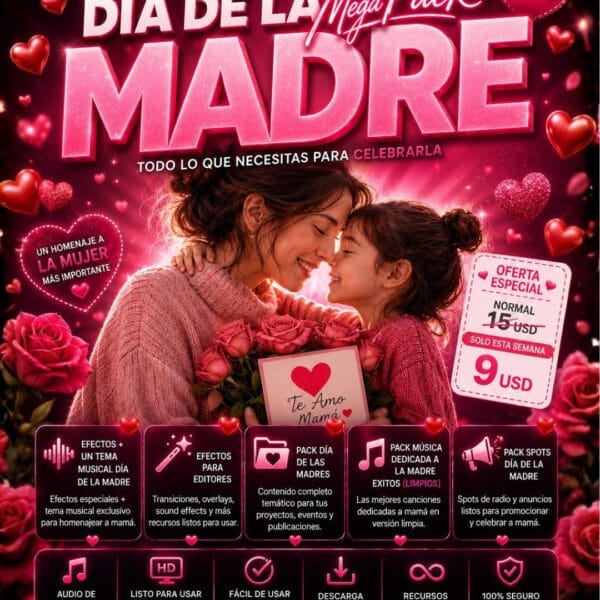 MEGA PACK DÍA DE LA MADRE 2026 – RECURSOS COMPLETOS PARA CELEBRAR A MAMÁ