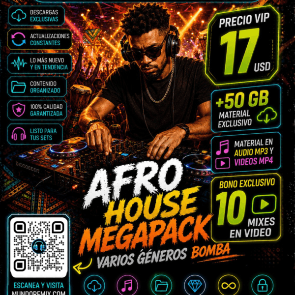 Afro House MegaPack +50 GB | La Colección Definitiva para DJs que Quieren Dominar la Pista